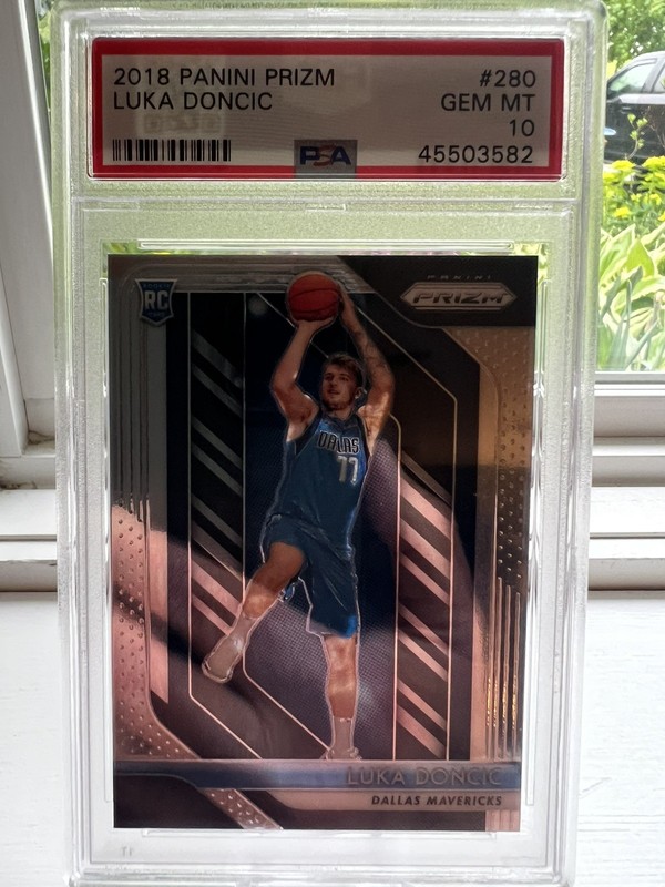 2018-19 Luka Doncic Panini Prizm #280 Dallas Mavericks RC Rookie PSA 10 MINT