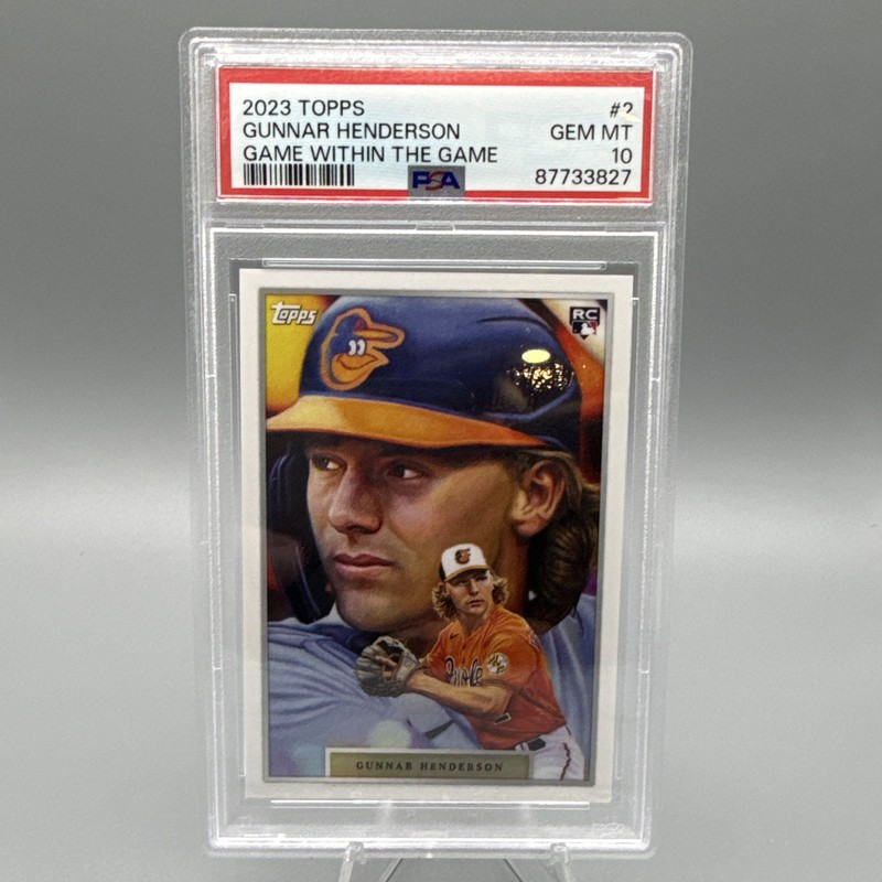Topps 2023 Game Within the Game Gunnar Henderson Rookie #7 Orioles PSA 10