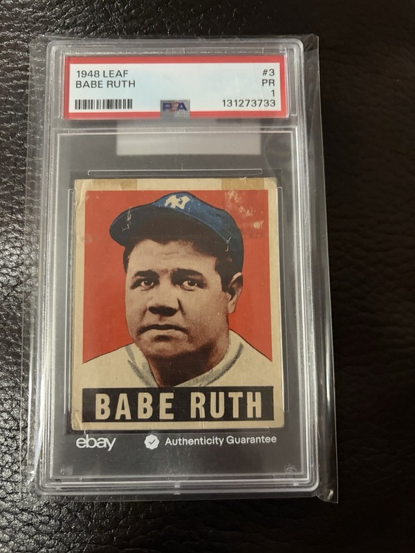 1948 Leaf #3 Babe Ruth PSA PR 1