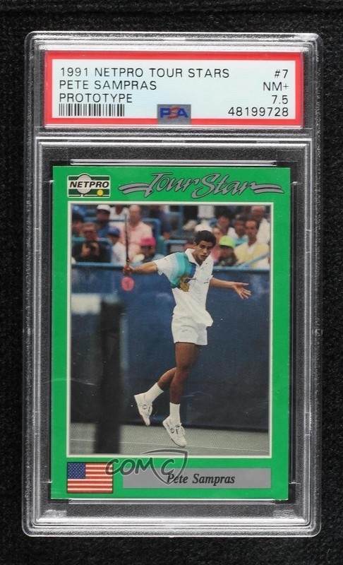 1991 NetPro Tour Stars Prototype Pete Sampras #7 PSA 7.5 HOF 1e41