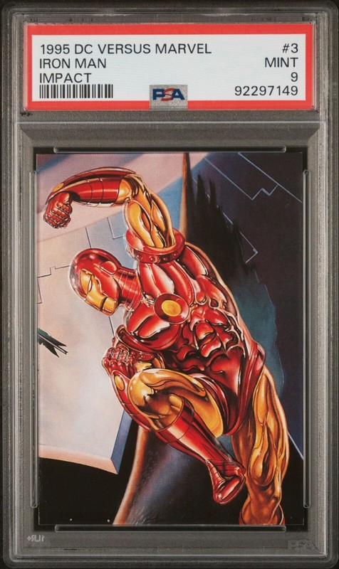 1995 DC Vs Marvel Iron Man Impact #3  PSA 9