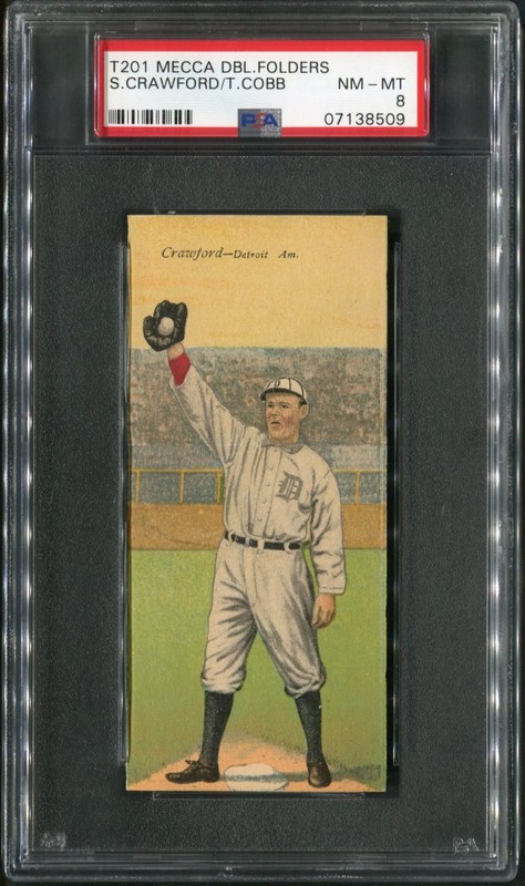 1911 T201 Mecca #17 Ty Cobb & Sam Crawford Detroit AL PSA 8 NM-MT 07138509