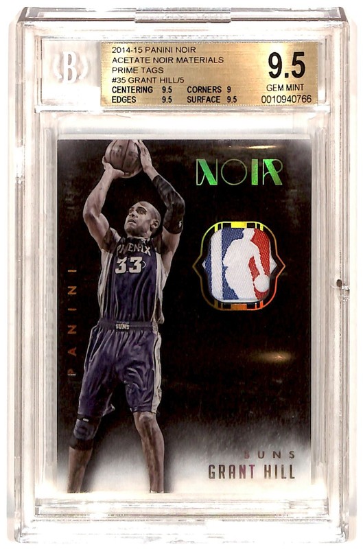 2014-15 Noir LOGOMAN GAME WORN 4/5 Grant Hill BGS 9.5 POP 1 NONE HIGHER DG7