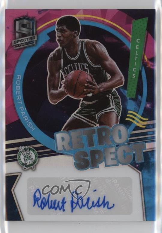 2021-22 Panini Spectra RetroSpect Nebula Prizm 1/1 Robert Parish Auto HOF lz7
