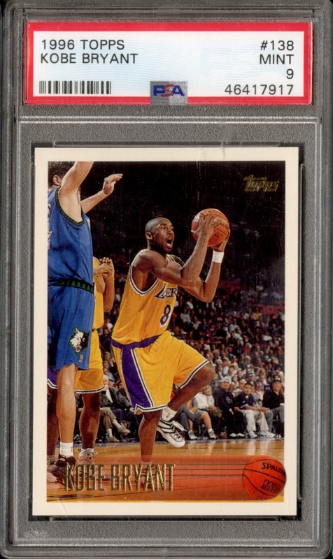1996-97 Topps Kobe Bryant Rookie #138 PSA 9 Mint