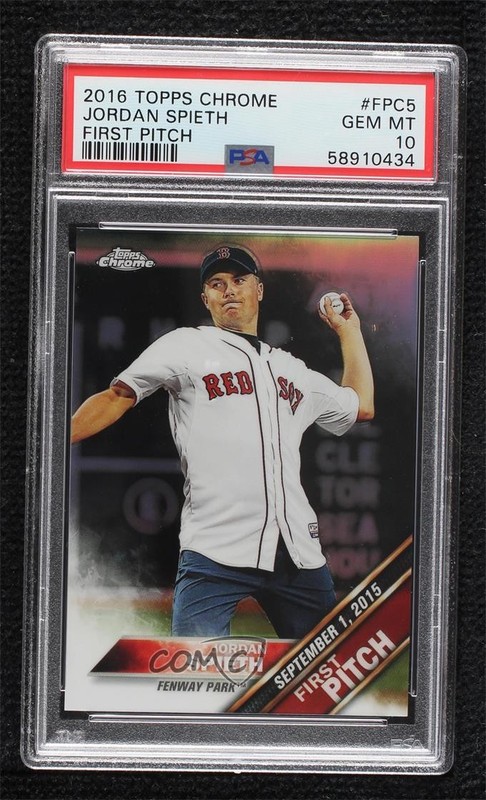 2016 Topps Chrome First Pitch Jordan Spieth #FPC-5 PSA 10 GEM MT 0c37