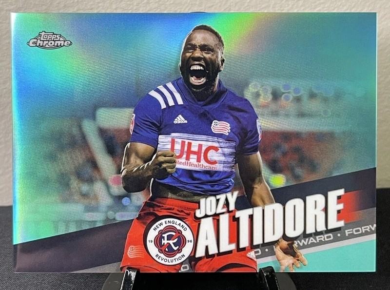 2022 Topps Chrome Jozy Altidore Aqua Refractor /299 #25 New England Revolution
