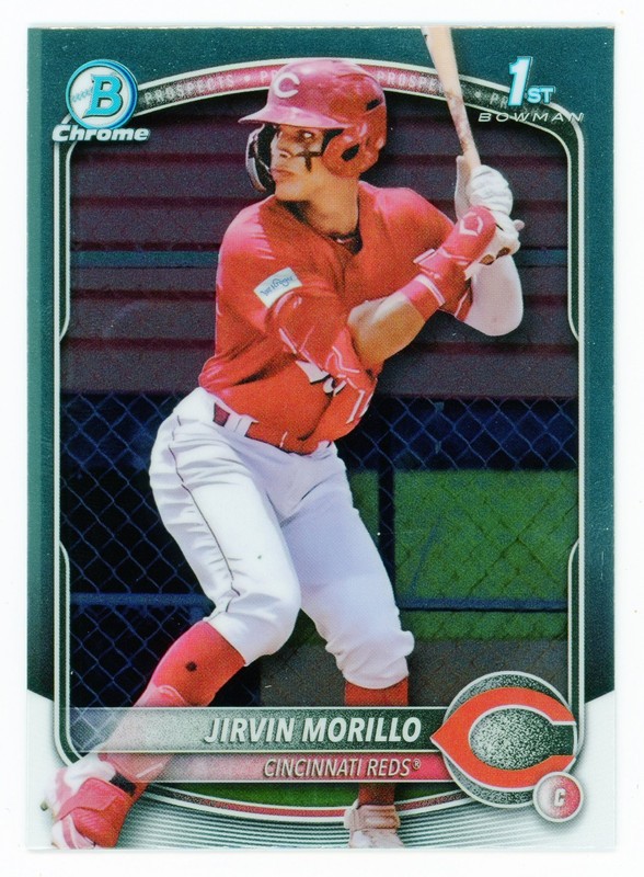 2025 Bowman Chrome Jirvin Morillo 1st Bowman Chrome BCP-160 Cincinnati Reds C