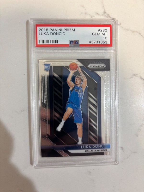 2018 Panini Prizm Luka Doncic Rookie Card PSA 10
