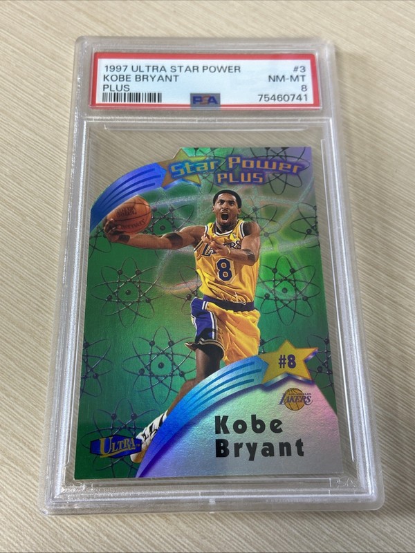 1997 Fleer Ultra Star Power Kobe Bryant Plus PSA 8 NM-MT #3 Lakers HOF