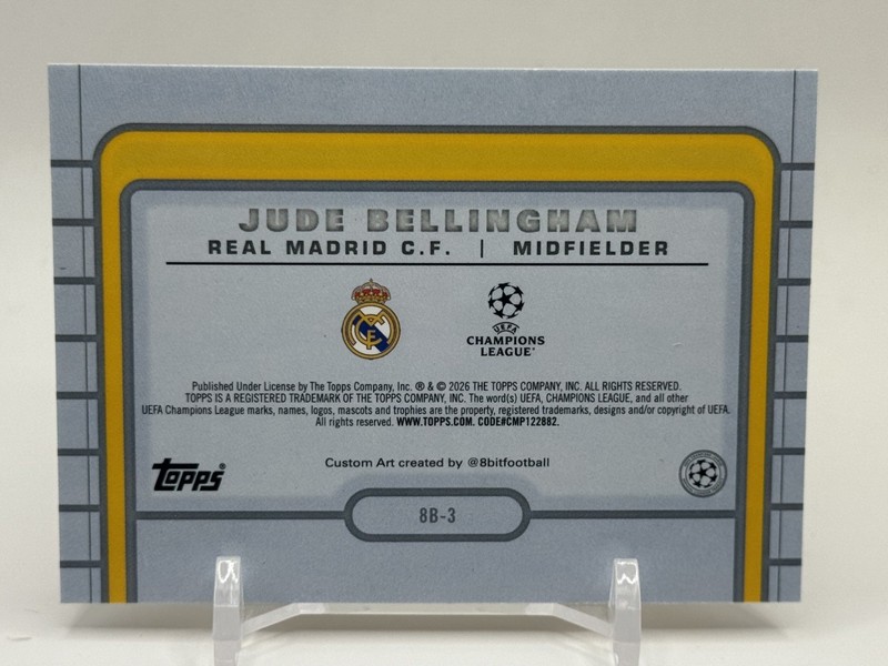 Jude Bellingham 2025-26 Topps UCC Flagship 8-Bit Real Madrid  view 2