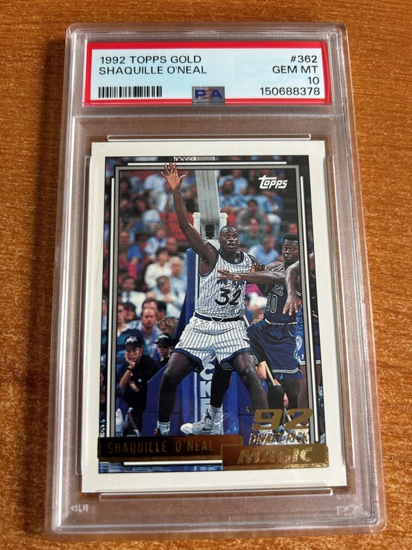 1992 Topps Gold Shaquille O’Neal RC #362 PSA 10 💎