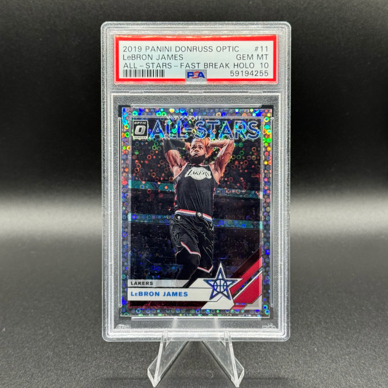 2019-20 Donruss Optic LeBron James All-Stars Fast Break Holo PSA 10 Lakers #11