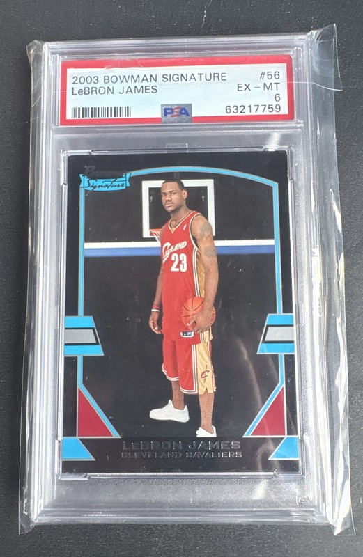 2003-04 Bowman Signature - LeBron James #56 /1250 (RC). LEBRON RC