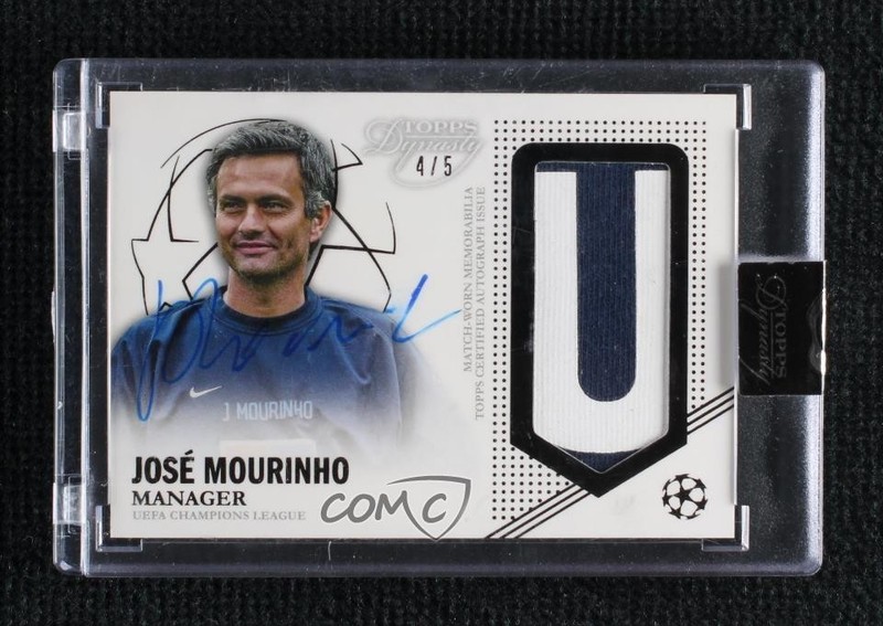 2022-23 Topps Dynasty UCL Black 4/5 Jose Mourinho José #AP-MO1 Patch Auto 1d59