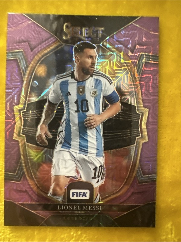2022-23 Panini Select FIFA - Terrace Lionel Messi #4 Purple Mojo Prizm
