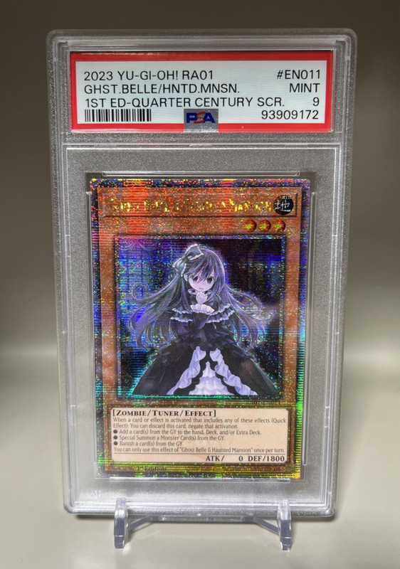 Ghost Belle & Haunted Mansion RA01 1st Ed. Quarter Cent Rare PSA MINT 9 YU-GI-OH