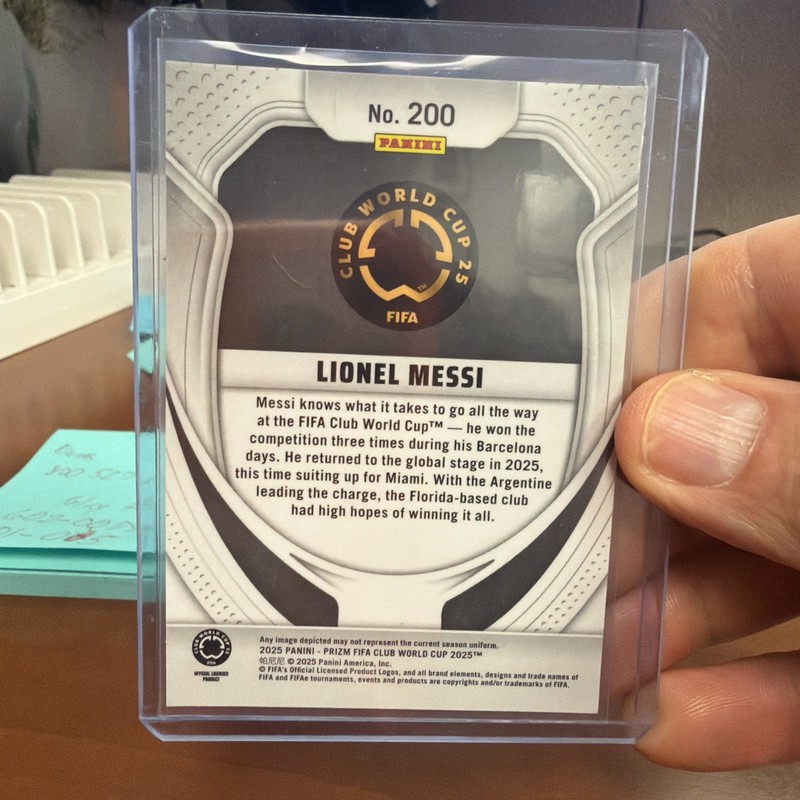 2025 Panini Prizm Fifa Club World Cup - Lionel Messi #200 view 2