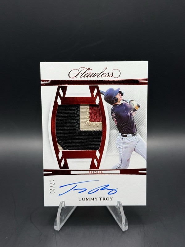 2024 Panini Flawless Baseball Tommy Troy Ruby Patch Auto /20 DPA-TT Dbacks MLB 