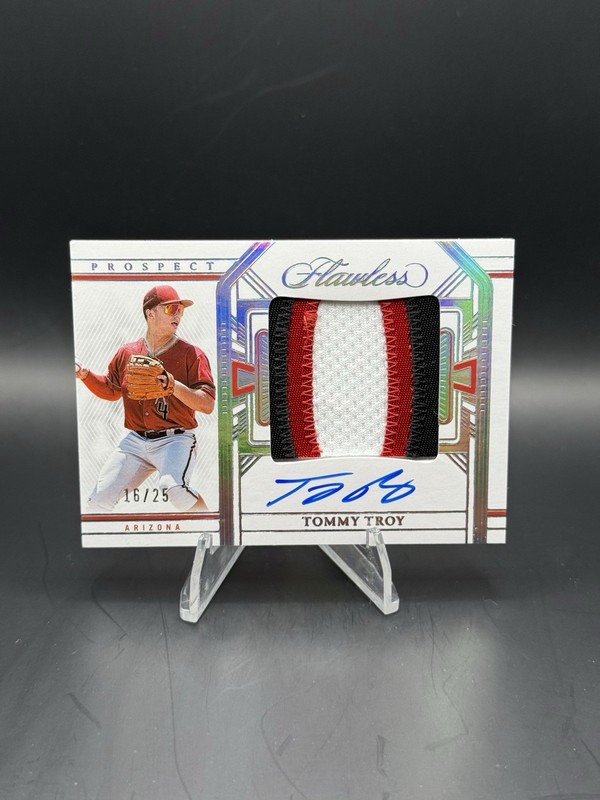 2024 Panini Flawless Baseball Tommy Troy Patch Auto /25 PPA-TT Diamondbacks MLB