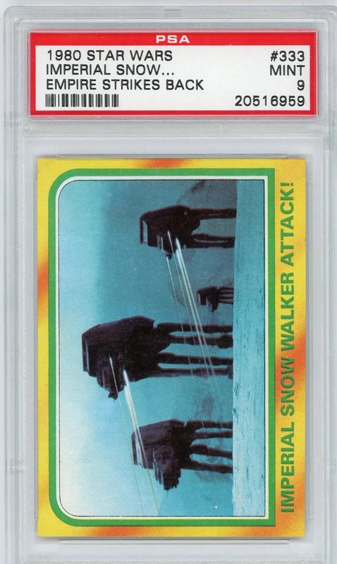 1980 Star Wars Empire Strikes Back Imperial Snow.. . #333 PSA 9