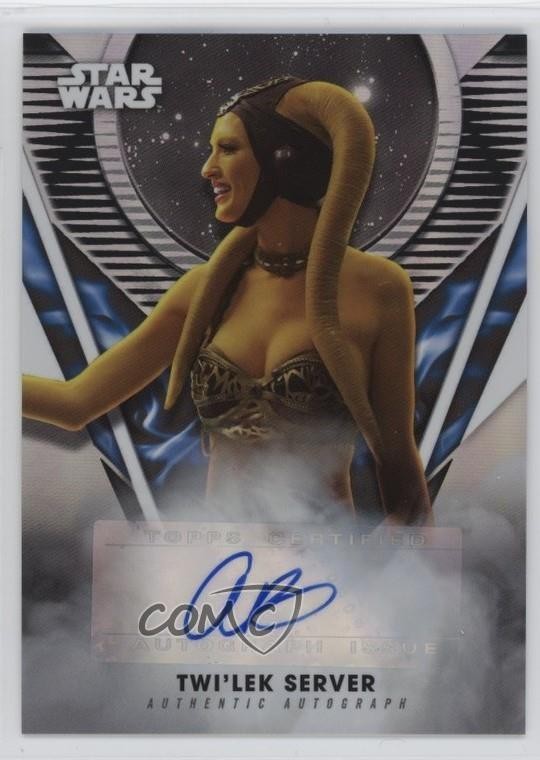 2023 Topps Star Wars Signature Series Andrea Bartlow as Twi'lek Server Auto 16n7