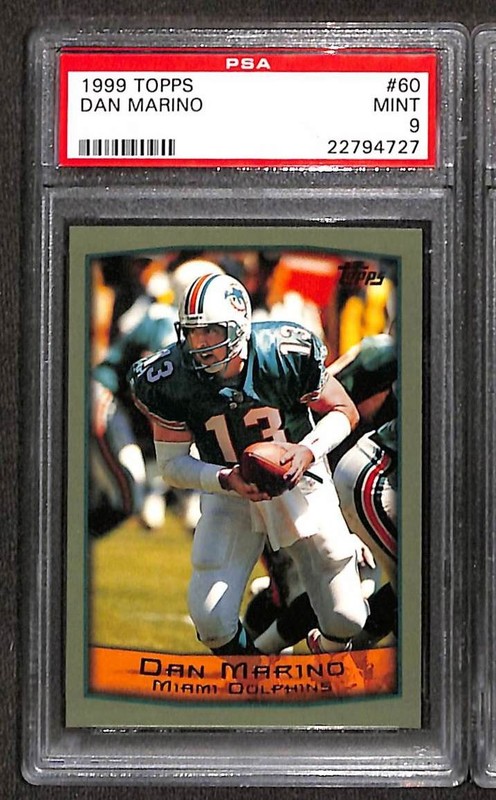 1999 Topps #60 Dan Marino PSA 9 Mint 22794727 