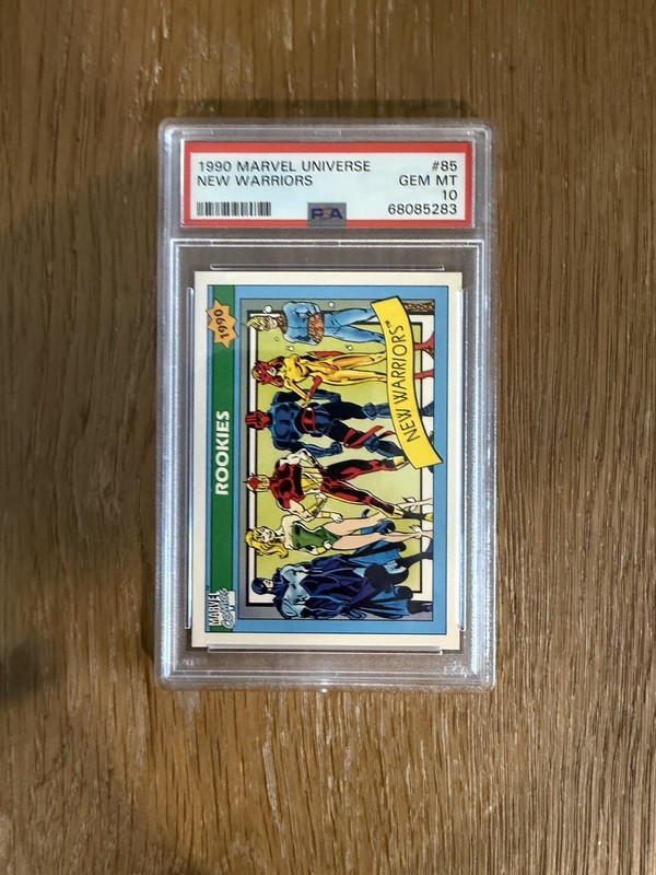1990 IMPEL MARVEL UNIVERSE #85 NEW WARRIORS PSA 10 GEM MINT
