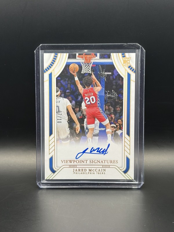 Jared McCain 2024-25 National Treasures Rookie Viewpoint Auto Gold /10 (RC)