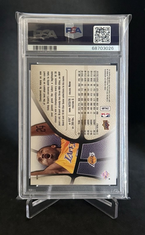 KOBE BRYANT 2008 SP Authentic #89 PSA 10 GEM MT view 2