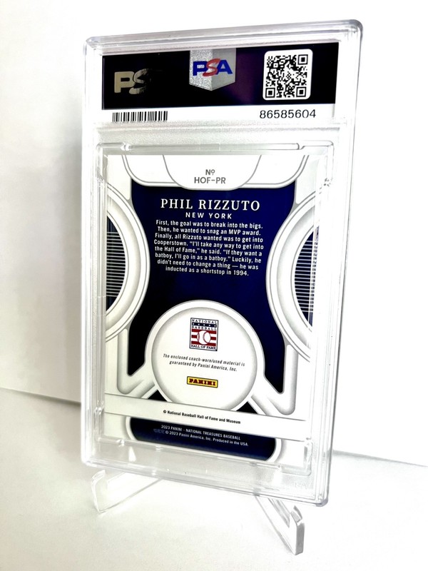 2023 National Treasures Phil Rizzuto Holo Gold Relic /15 PSA 9 Yankees HOF POP 1 view 2