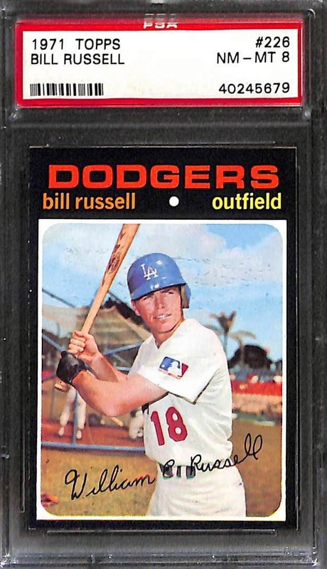 1971 Topps #226 BILL RUSSELL PSA 8 NM-MT 40245679 