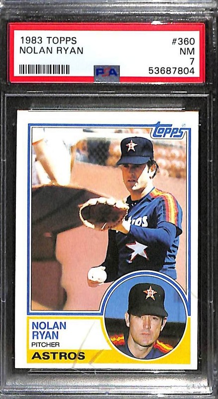 1983 Topps #360 Nolan Ryan PSA 7 NM 53687804 