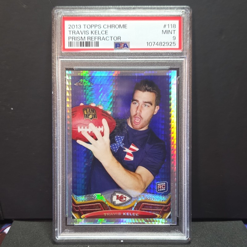 Topps Chrome Travis Kelce Rookie Prism Refractor #118 /260 PSA 9
