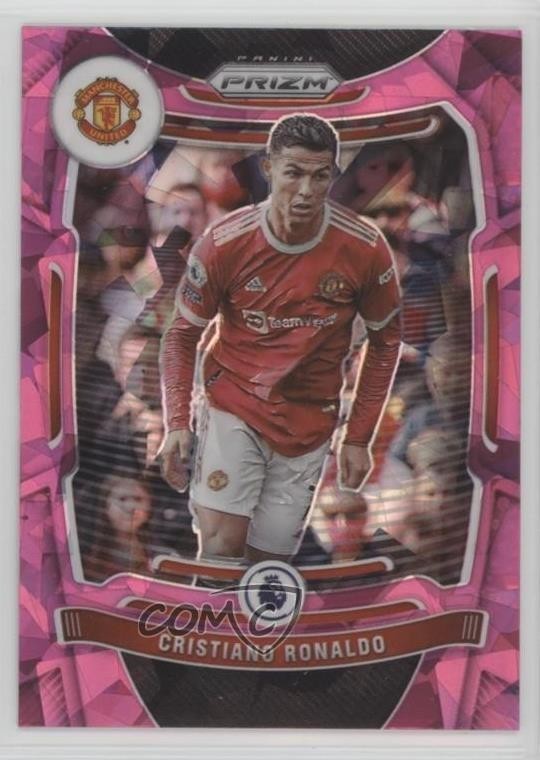 2021-22 Panini Prizm Premier League Pink Ice Prizm Cristiano Ronaldo #283 08tc