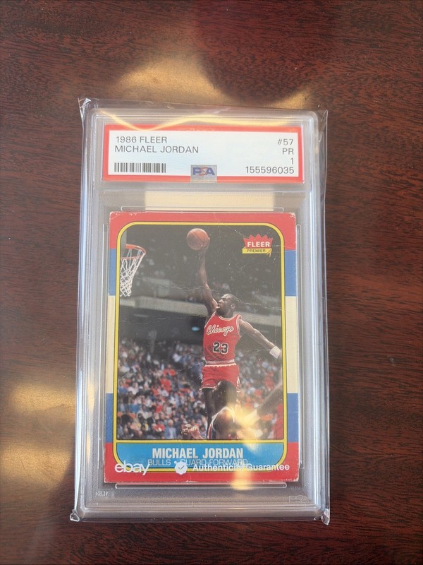1986-87 Fleer - Michael Jordan #57 (RC) Psa 1