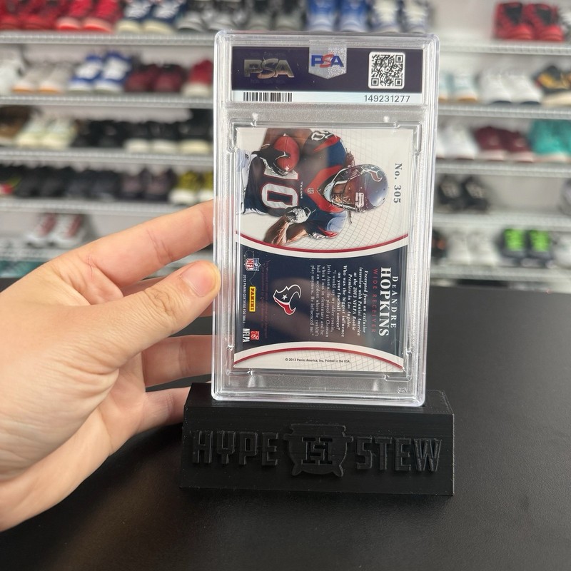 2013 Panini Certified Deandre Hopkins Jersey Autograph #305 /499 PSA 9 No Higher view 2