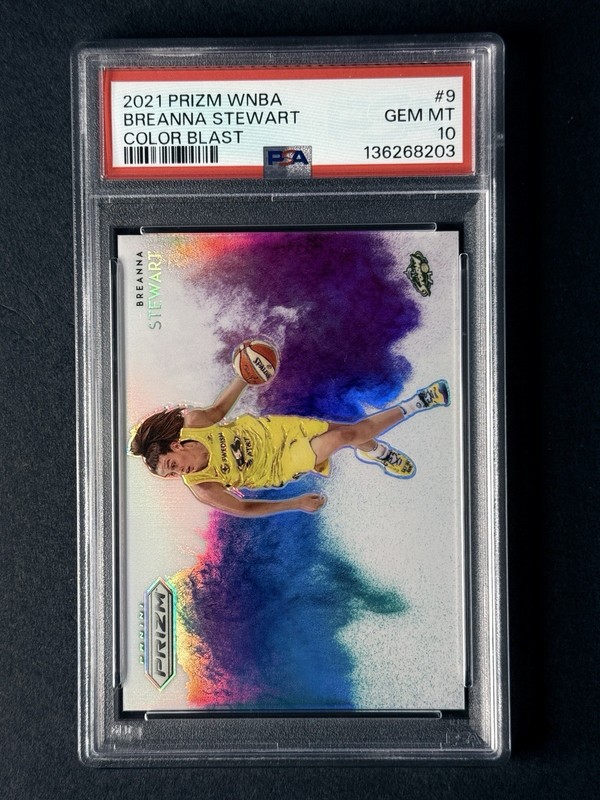 2021 Breanna Stewart Panini Prizm WNBA Color Blast #9 PSA 10 🔥🔥🔥🏀🏀🔥🔥🔥