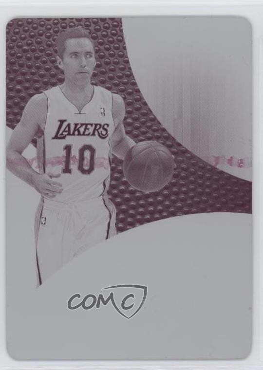 2012-13 Immaculate Inscribed Logoman Printing Plate Magenta 1/1 Steve Nash HOF