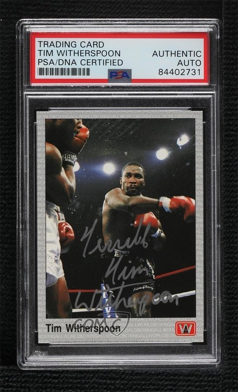 1991 All World Boxing Tim Witherspoon #45 PSA/DNA Certified Authentic Auto