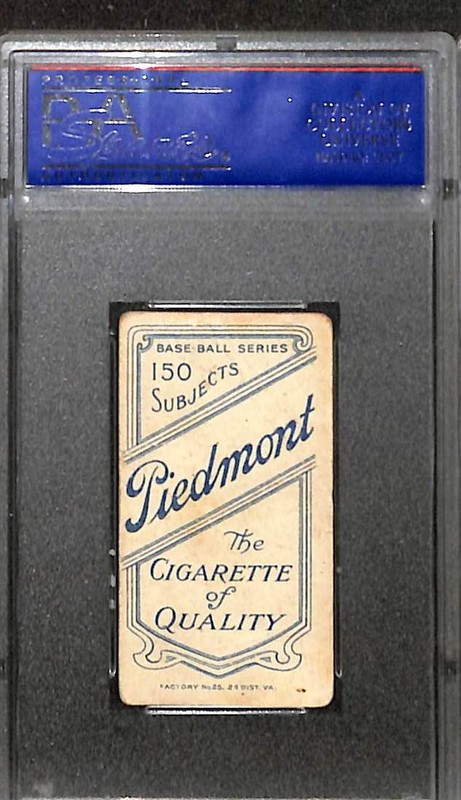 1909 T206 Addie Joss Portrait Piedmont PSA 1 PR 90216468 view 2