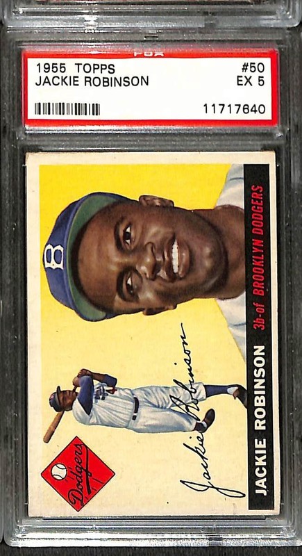 1955 Topps #50 Jackie Robinson PSA 5 EX 11717640 