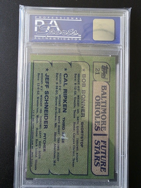 1982 Topps Orioles Future Stars Cal Ripken PSA 9 🔥🔥🔥🔥🔥 view 2