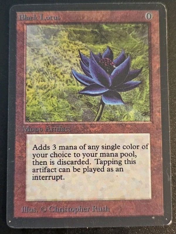 Black Lotus Alpha Edition Regular Playtest Card