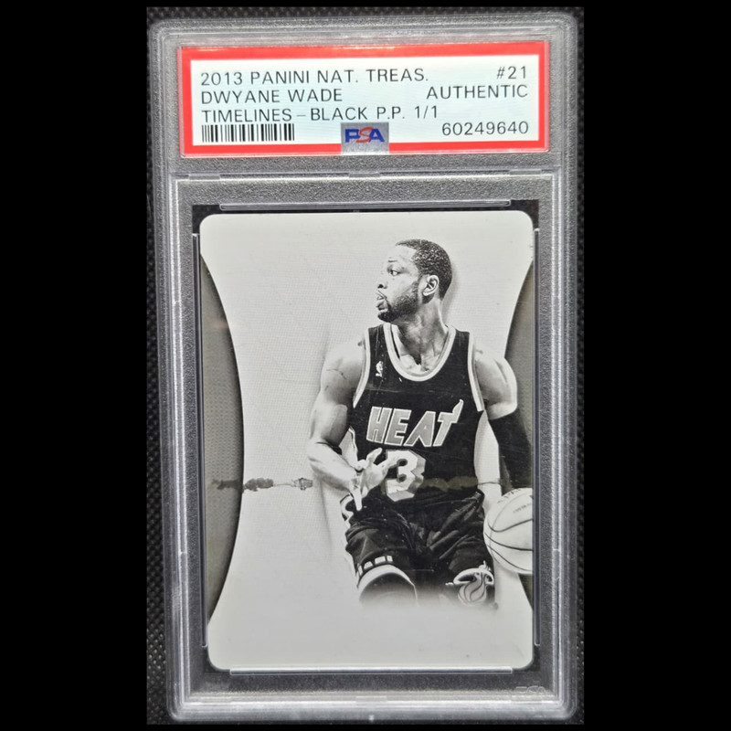 2013 Panini National Treasures: Printing Plate Dwyane Wade 1/1 PSA