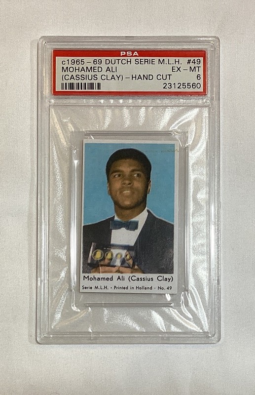 MUHAMMAD ALI CASSIUS CLAY 1965 DUTCH SERIE MLH CARD #49 PSA 6