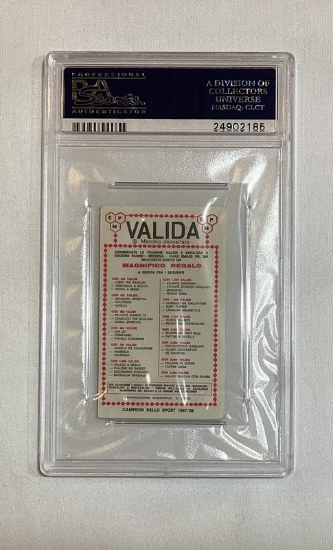 CASSIUS CLAY ALI 1967 VALIDA BACK PANINI CAMPIONI DELLO SPORT CARD #451 PSA 4 view 2
