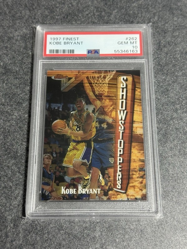 1997 TOPPS FINEST #262 KOBE BRYANT PSA 10 GEM MINT