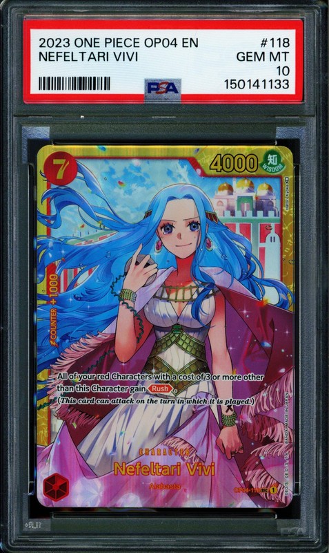 Nefeltari Vivi - OP04-118 - PSA 10 - Secret - English - One Piece - 150-07