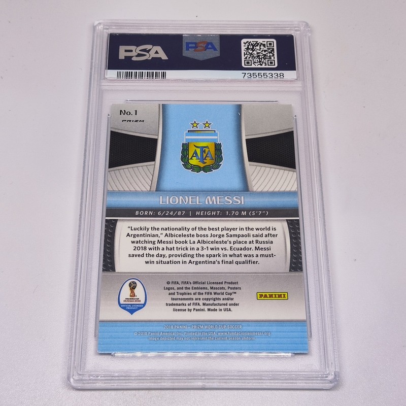 2018 Panini Prizm World Cup Prizms Mojo #1 LIONEL MESSI PSA 10!! view 2